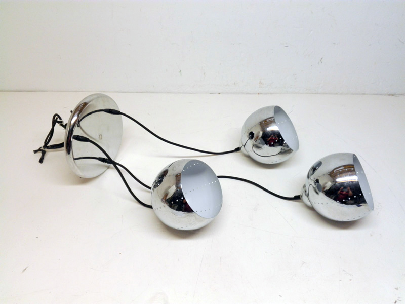 lampara techo 3esferas inox roscae14 alt reg 80-130 o17-24.5 1u